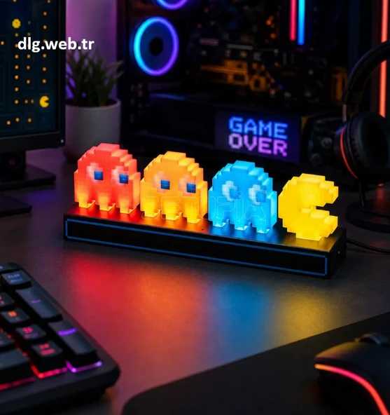 DLG Pac-Man Ghost Edition RGB Dekoratif Işık Lambası ürün görseli 1