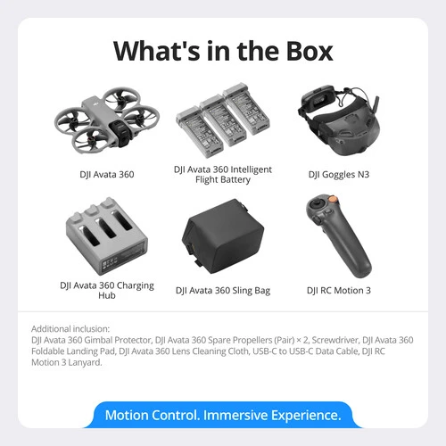 DJI Avata 360 Motion Fly More Combo (DJI Goggles N3) - Resim 8