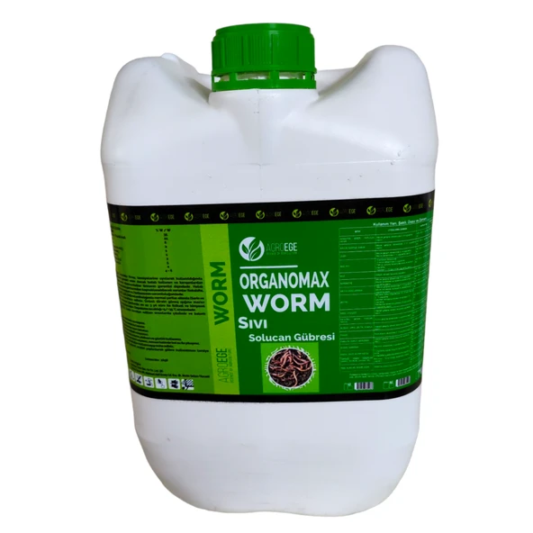 AGROEGE Sıvı Solucan Gübresi 20 Litre Organik Yoğun Formülasyon Bitki Besleyici ürün görseli 1