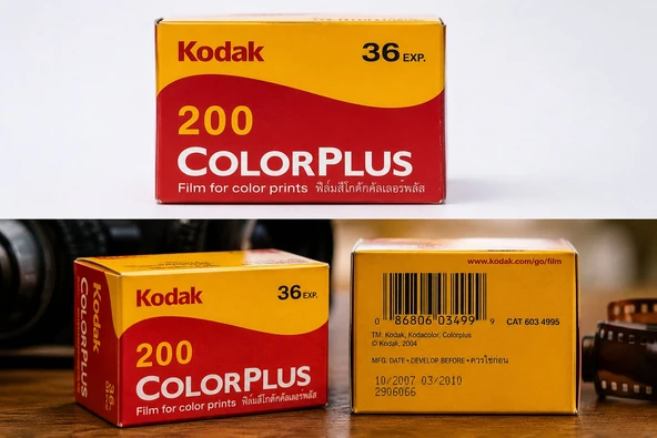 Kodak ColorPlus 200 36 Pozluk Film – Eski Üretim Vintage Analog Fotoğraf Filmi – Koleksiyonluk ürün görseli 1