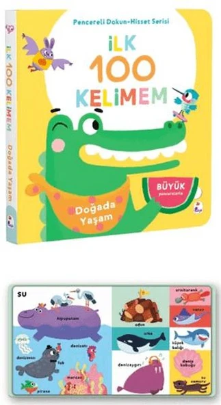 İlk 100 Kelimem – Doğada Yaşam (Pencereli Dokun-Hisset) ürün görseli 1