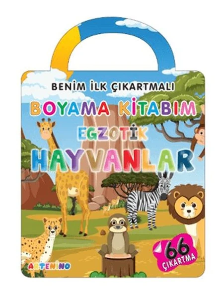 Benim İlk Çıkartmalı Boyama Kitabım - Egzotik Hayvanlar ürün görseli 1