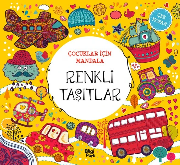 Çocuklar İçin Mandala - Renkli Taşıtlar ürün görseli 1