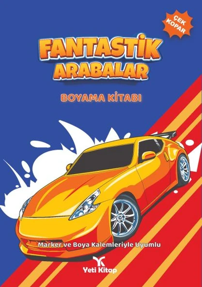Fantastik Arabalar Boyama Kitabı ürün görseli 1