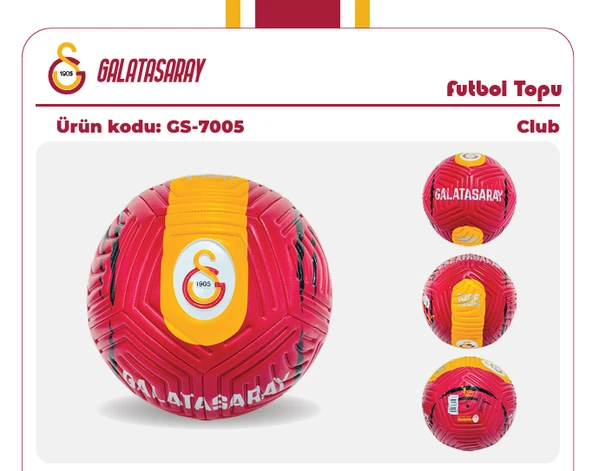 GS-7005 GALATASARAY FUTBOL TOPU CLUB-CNT ürün görseli 1