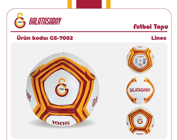 GS-7002 GALATASARAY FUTBOL TOPU LİNES-CNT ürün görseli 1