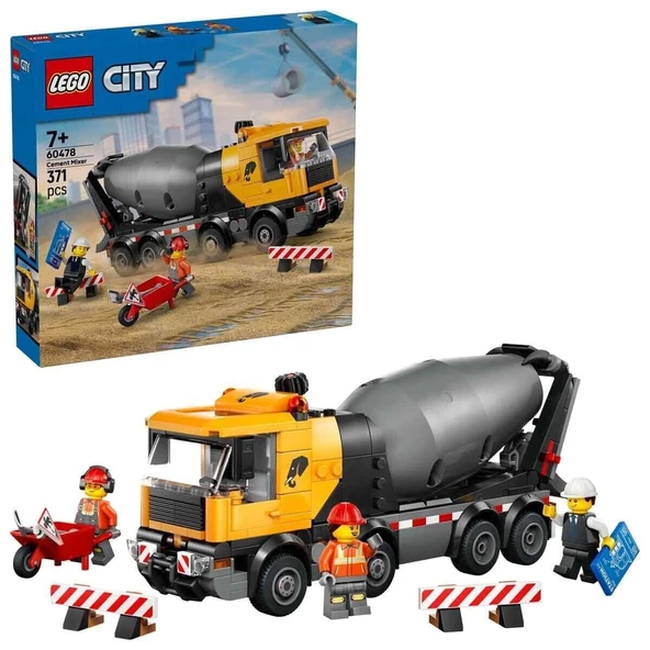 60478 Lego City Beton Mikseri 371 parça +7 yaş ürün görseli 1