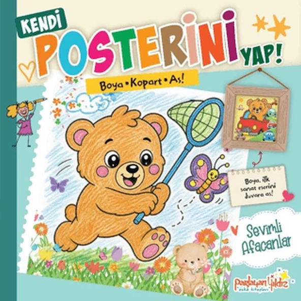 Kendi Posterini Yap! Boya Kopart As! Sevimli Afacanlar ürün görseli 1