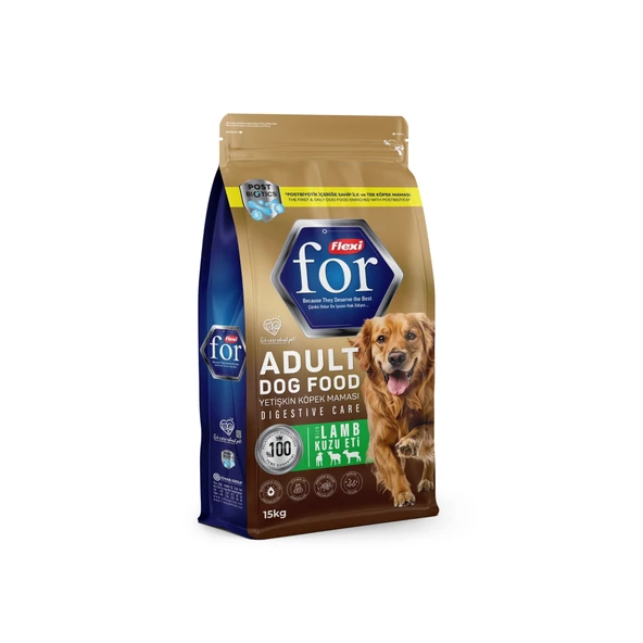 Flexi For Kuzu Etli Yetişkin Köpek Maması 15 Kg ürün görseli 1