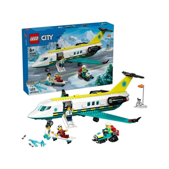 60465 Lego City Helikopter Ambulans Uçağı 403 parça +6 yaş ürün görseli 1