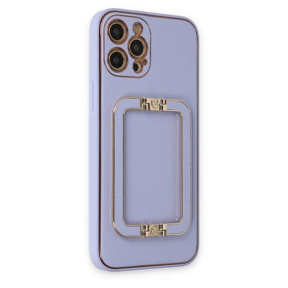 İphone 12 Pro Kılıf Coco Elit Kapak - Lila - Resim 2