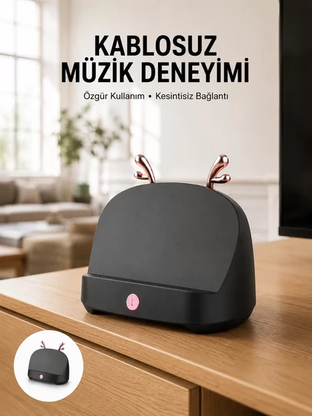 Kablosuz Bluetooth Hoparlör Telefon Koyma Özelliği Yüksek Ses Kaliteli ürün görseli 1