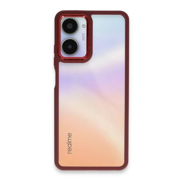 Realme 10 Pro 5g Kılıf Dora Kapak - Kırmızı ürün görseli 1