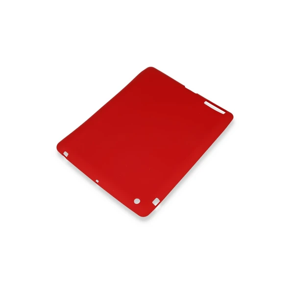İpad 4 9.7 Kılıf Evo Tablet Silikon - Kırmızı - Resim 3