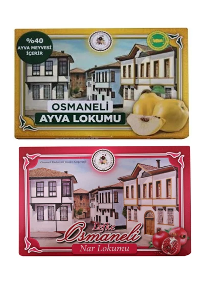 Lefke Osmaneli Ayva ve Nar Lokumu 400 gr. x 2 ürün görseli 1