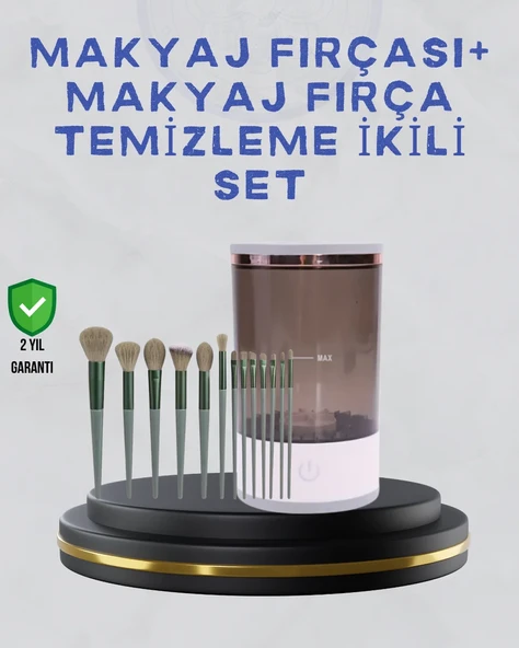 Makyaj Fırçası ve Elektrikli Fırça Temizleyici Kampanya Paketi ürün görseli 1