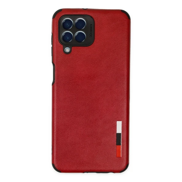 Samsung Galaxy M33 Kılıf Loop Deri Silikon - Kırmızı ürün görseli 1