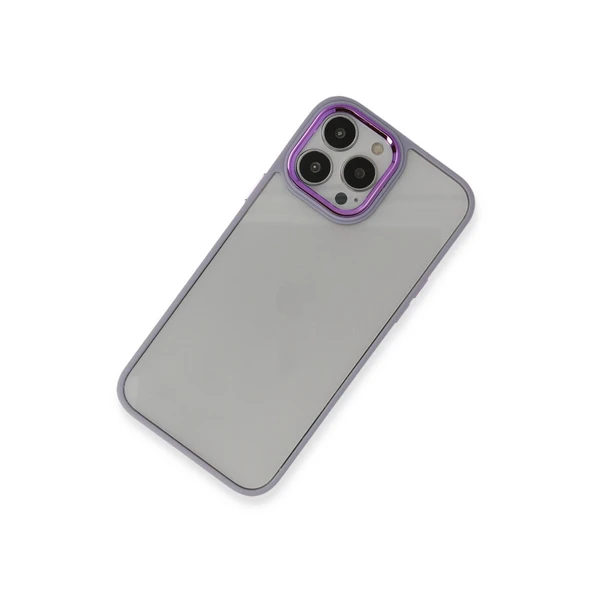 İphone 13 Pro Kılıf Dora Kapak - Lila - Resim 2