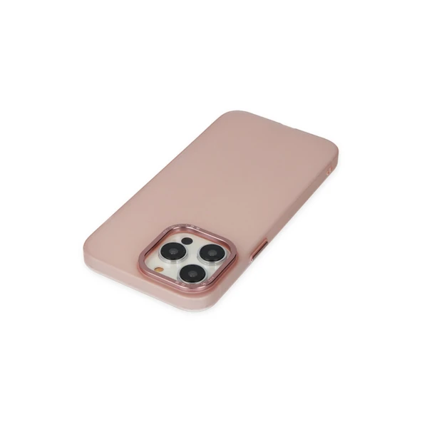 İphone 14 Pro Kılıf Modos Metal Kapak - Pembe - Resim 4