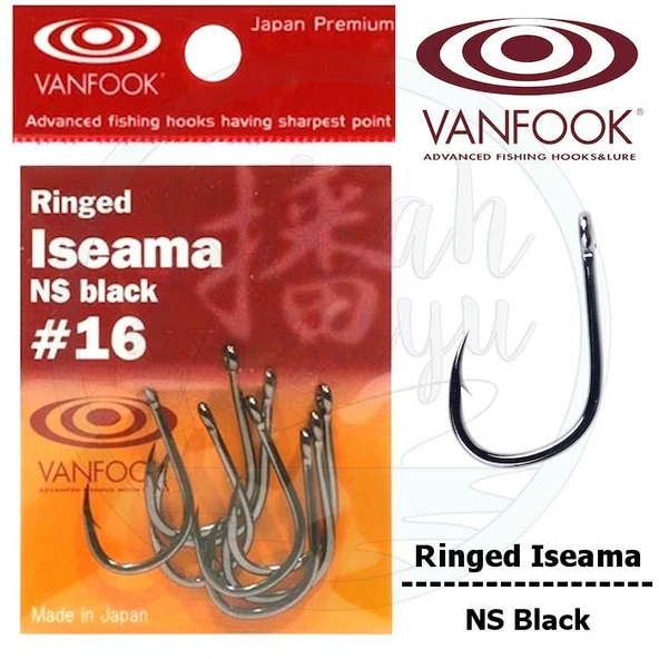 Vanfook Ringed Iseama Delikli İğne NS Black #16 ürün görseli 1