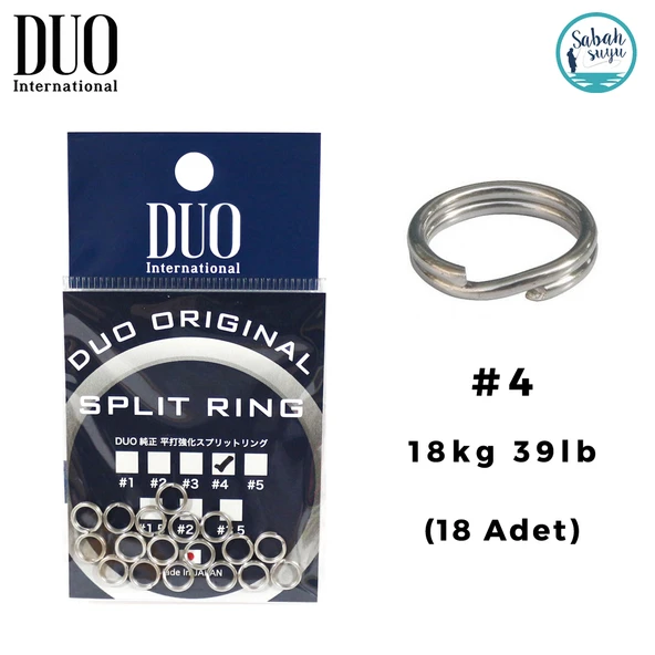 Duo Split Ring Halka #4 18kg 39lb (18 Adet) ürün görseli 1