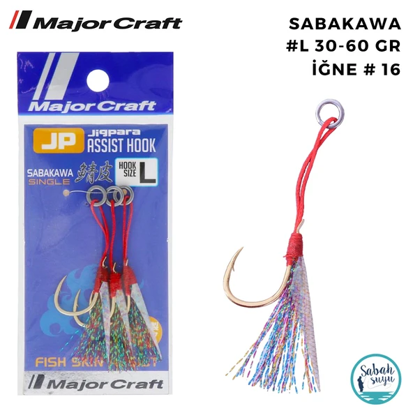 Major Craft Jigpara Tekli Asist İğne Saba #L 30-60gr (3 Adet) ürün görseli 1