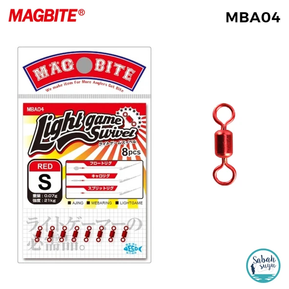 Magbite Light Game Swivel Fırdöndü Kırmızı #S (8 Adet) ürün görseli 1