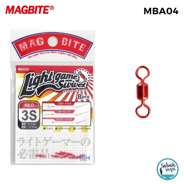 Magbite Light Game Swivel Fırdöndü Kırmızı #3S (8 Adet) ürün görseli 1