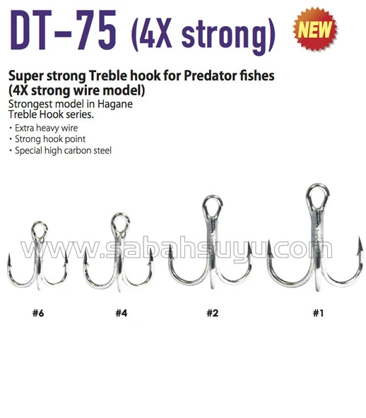 Vanfook DT-75S Üçlü İğne #4 (Heavy Duty) - Resim 2