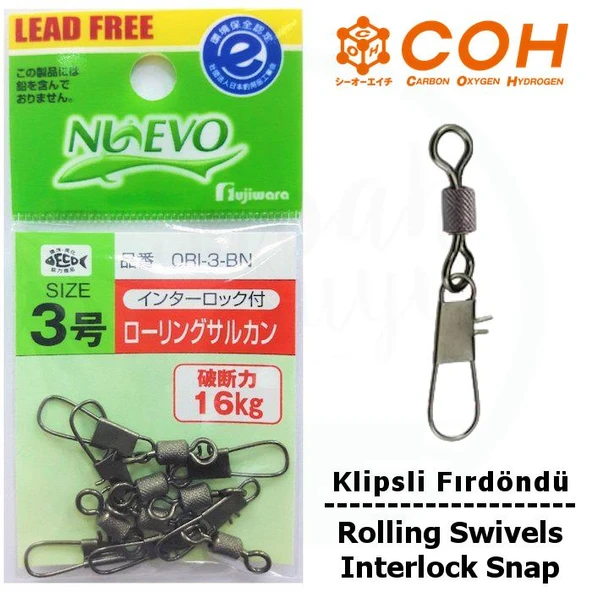 COH Klipsli Fırdöndü #3 16kg (Interlock Snap) ürün görseli 1
