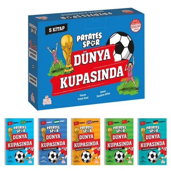 Patatesspor Dünya Kupasında(5 Kitap + Soru Kitapçığı) ürün görseli 1
