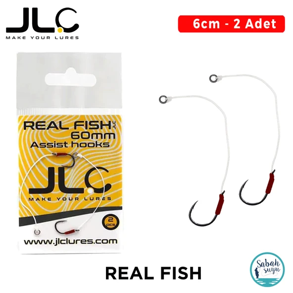 JLC Tekli Hazır Asist İğne Real Fish 6cm (2 Adet) ürün görseli 1