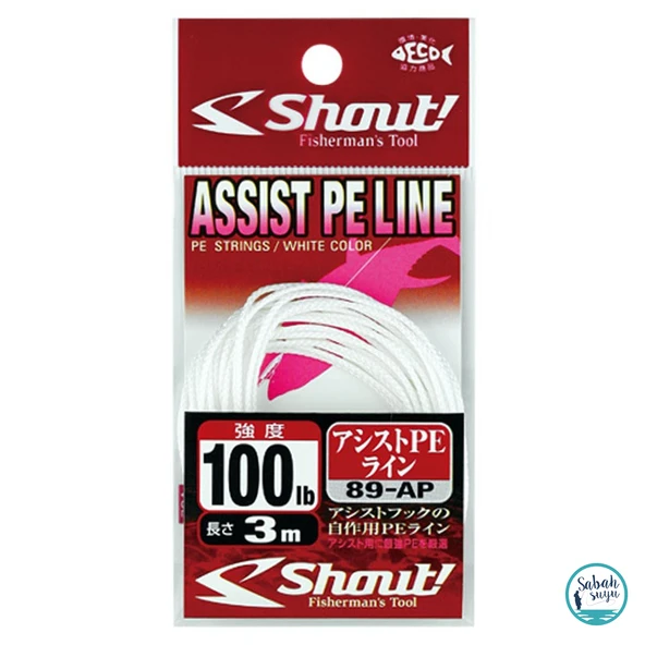 Shout PE Asist İpi 3m Beyaz 100lb ürün görseli 1