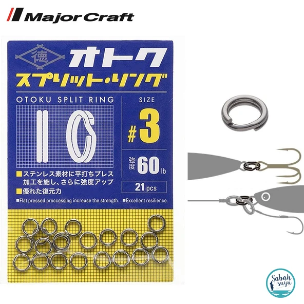 Major Craft Otoku Split Ring Halka #3 (21Ad) ürün görseli 1