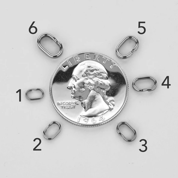 BKK Split Ring 55 #6 75kg (16 Ad) - Resim 2