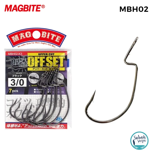 Magbite Uppercut Offset İğne Siyah #3/0 (7 Adet) ürün görseli 1