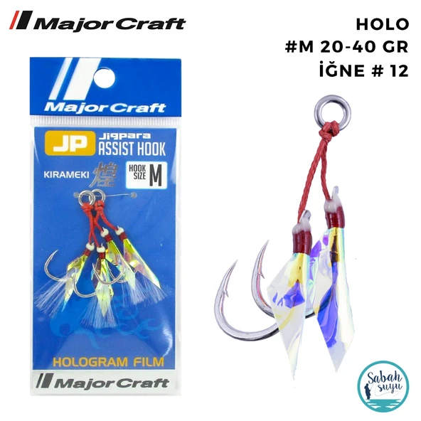 Major Craft Jigpara Çiftli Asist İğne Holo #M 20-40gr (2 Adet) ürün görseli 1