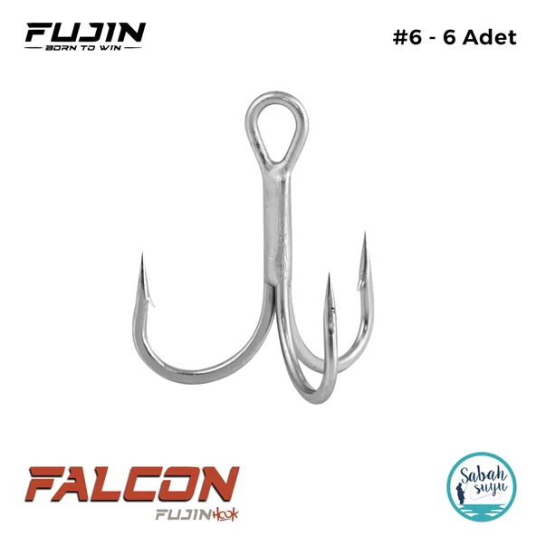 Fujin Falcon Super Anti Rust Üçlü İğne #6 (6 Adet) ürün görseli 1
