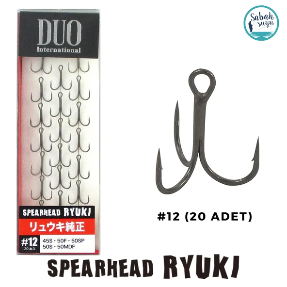 Duo Spearhead Ryuki Üçlü İğne #12 (20 Adet) ürün görseli 1