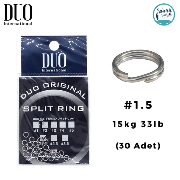 Duo Split Ring Halka #1.5 15kg 33lb (30 Adet) ürün görseli 1