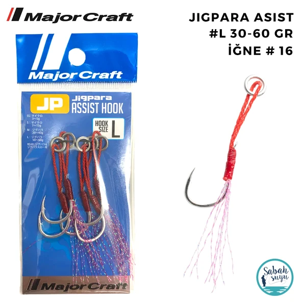 Major Craft Jigpara Tekli Asist İğne #L 30-60gr (5 Adet) ürün görseli 1
