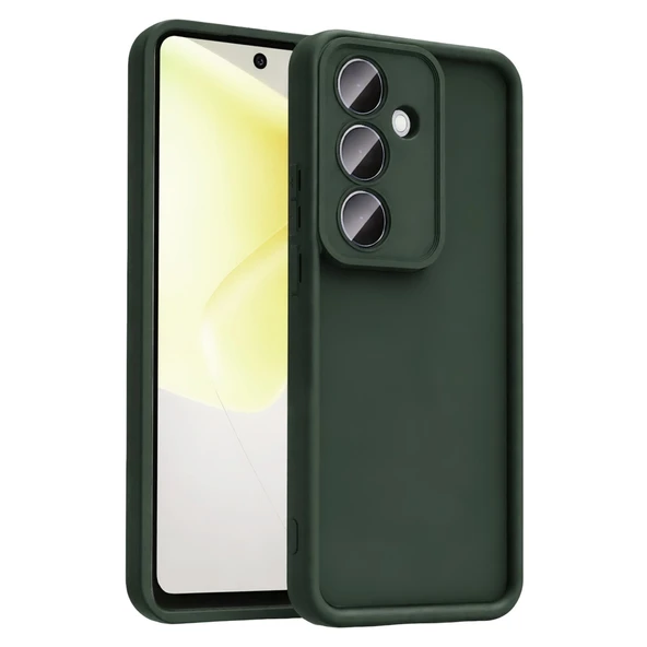 Samsung Galaxy A37 5g Viera Silikon - Koyu Yeşil ürün görseli 1