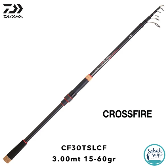 Daiwa Crossfire SL CF 3.00mt 15-60gr Teleskopik Spin Kamış ürün görseli 1