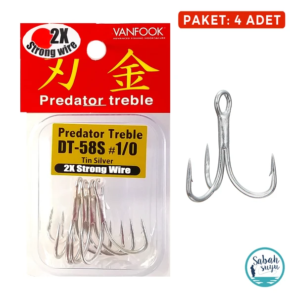 Vanfook DT-58S Üçlü İğne #1/0 ürün görseli 1