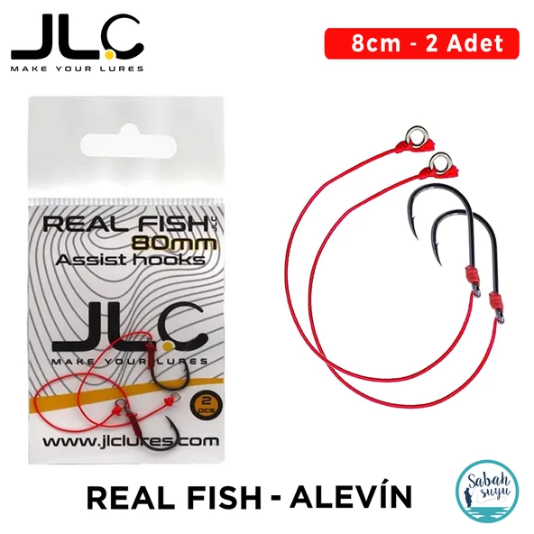 JLC Tekli Hazır Asist İğne Real Fish 8cm / Alevin (2 Adet) ürün görseli 1