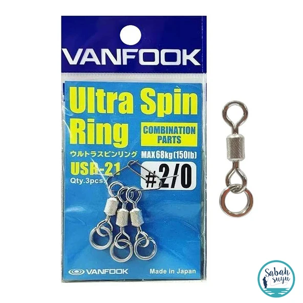 Vanfook Ultra Spin Ring Halkalı Fırdöndü USR-21 Silver #2/0 (3 Ad) ürün görseli 1