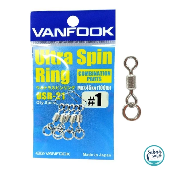 Vanfook Ultra Spin Ring Halkalı Fırdöndü USR-21 Silver #1 (5 Ad) ürün görseli 1