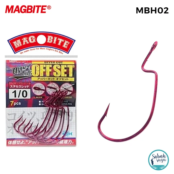 Magbite Uppercut Offset İğne Kırmızı #1/0 (7 Adet) ürün görseli 1