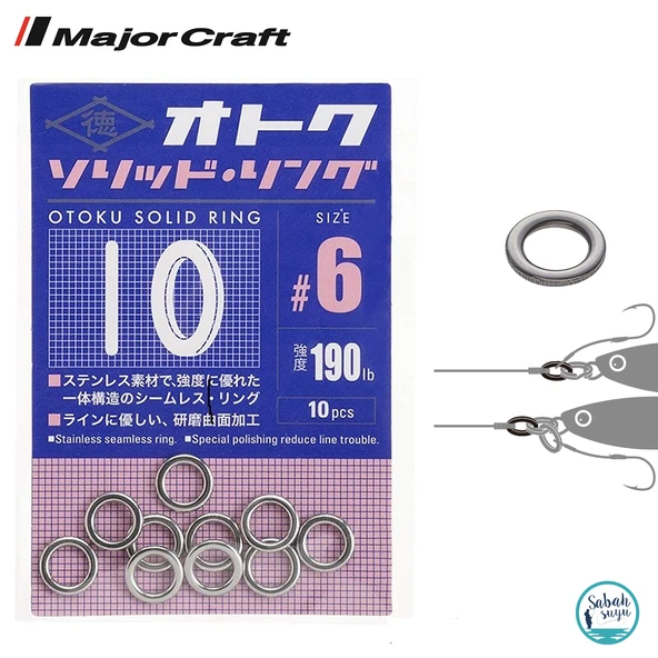 Major Craft Otoku Solid Ring (Kapalı Halka) #6 (10Ad) ürün görseli 1