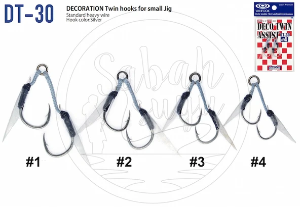 Vanfook DT-30 Çiftli Asist İğnesi #4 - Resim 2